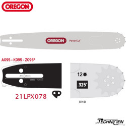Oregon 208RNBK095 Chain Bar 20 Inches - .325 - 1.5mm