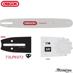 Oregon 208RNDD009 Chain Bar 20 Inches - 3/8 - 1.5mm