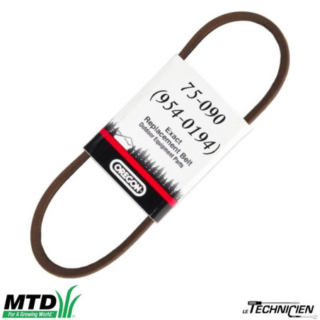 MTD 9540194 Courroie de Souffleur (Non-Original 75-090)
